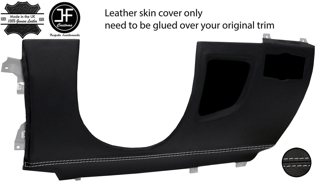 GREY STITCH DRIVER SIDE LOWER DASH TRIM LEATHER COVER FOR BMW E81 E82 E87 5-07