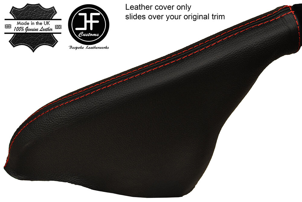 RED STITCHING HANDBRAKE LEATHER COVER FITS RENAULT SCENIC MK3 2009-2015