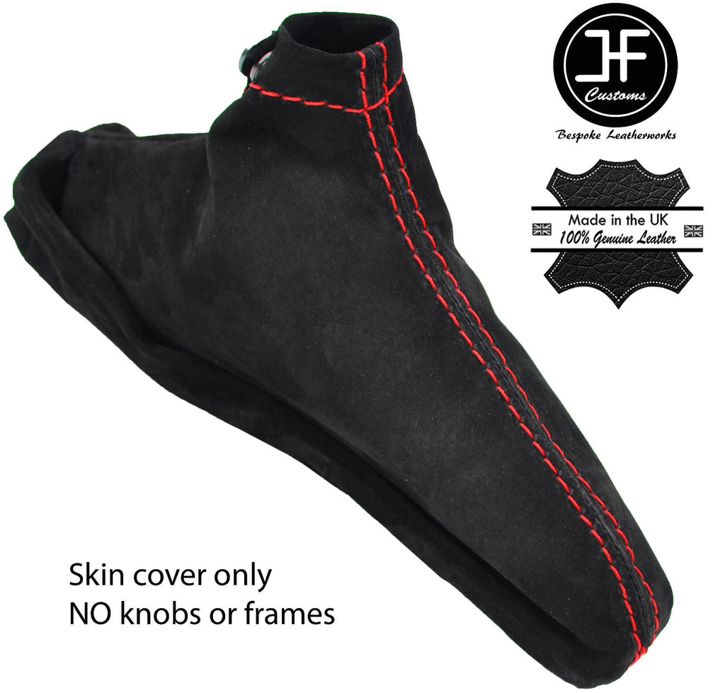 RED STITCHING SUEDE HANDBRAKE GAITER FITS SUBARU IMPREZA 2005-2007 CUSTOM NEW