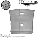 D RED STITCH L GREY SUEDE SUNROOF HEADLINER COVER FOR LEXUS IS200 XE10 98-05