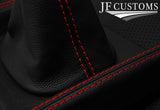RED STITCH ITALIAN LEATHER GEAR+SURROUND COVERS+FRAME FOR BMW 3 SERIES E21