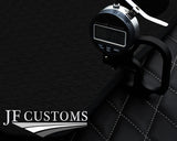 GREY DIAMOND STITCH VINYL 4X TAILORED FLOOR CARPET FOR JEEP RENEGADE 15-21 JF1