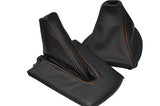 FITS BMW Z4 E85 E86 GEAR + HANDBRAKE GAITER BOOT orange st CUSTOM NEW MADE IN UK