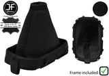 BLACK REAL LEATHER MANUAL GEAR GAITER + FRAME FOR NISSAN MICRA K12 2006-2010
