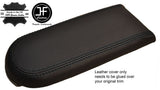 BLACK STITCH REAL LEATHER ARMREST LID COVER FOR VW GOLF MK4 JETTA GTI 1998-2005