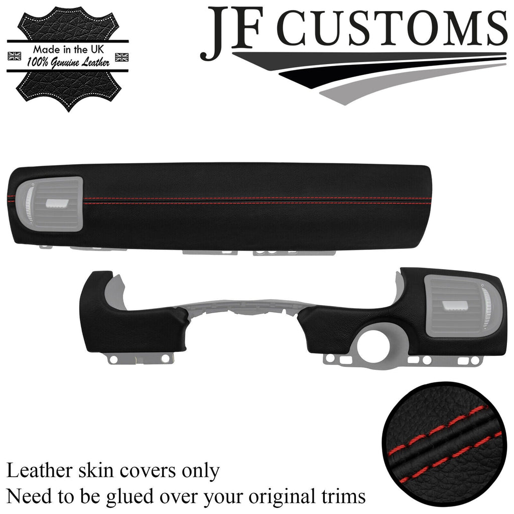 D RED STITCH LEATHER DASHBOARD TRIM COVERS FOR PORSCHE CAYENNE 955 MK1 03-10