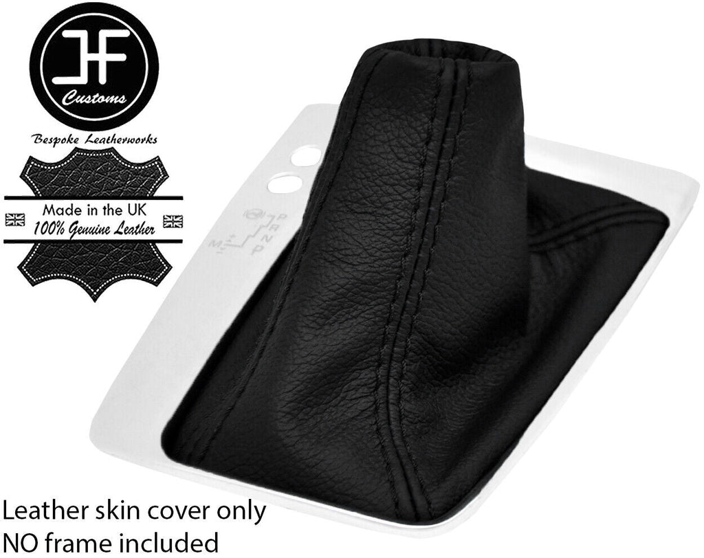 BLACK STITCHING LEATHER AUTOMATIC GEAR GAITER FITS CITROEN DS5 2011-2017