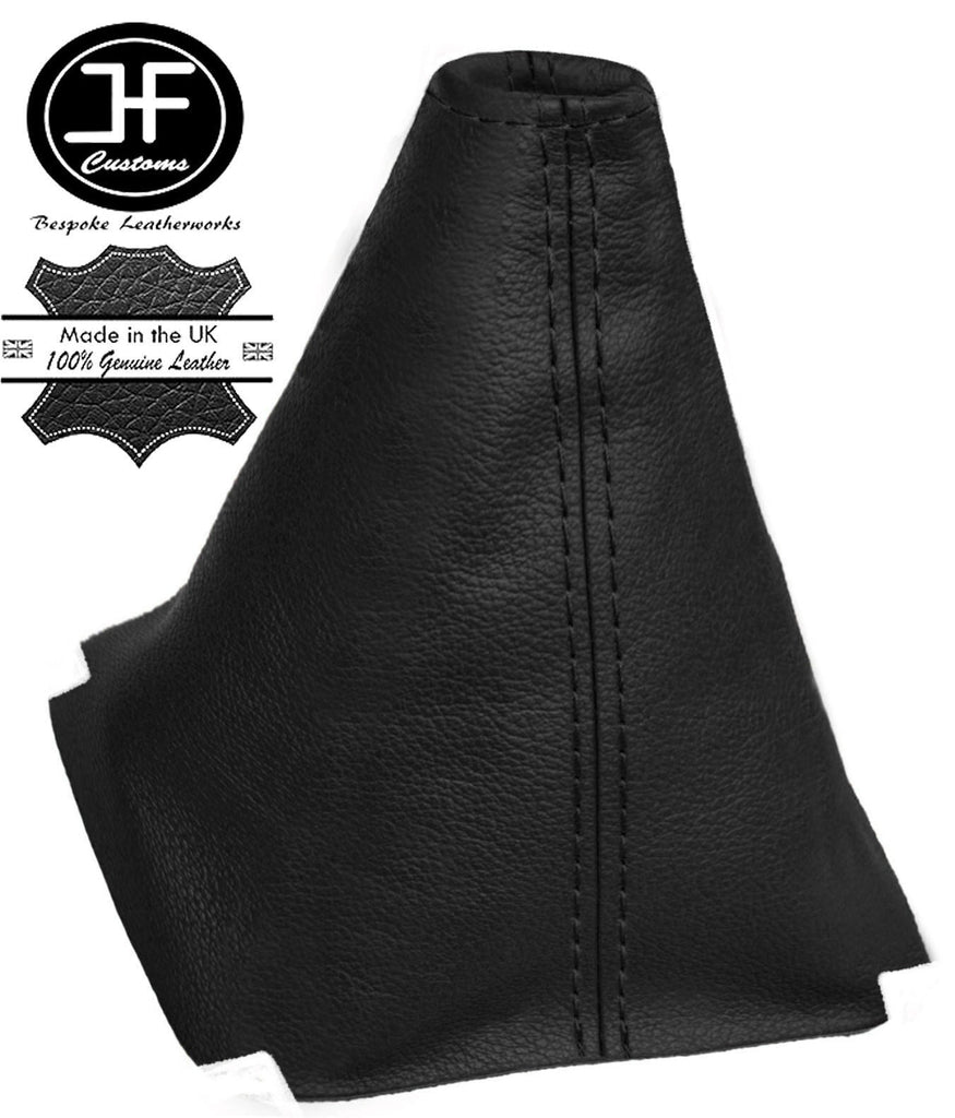 BLACK REAL LEATHER MANUAL GEAR GAITER FITS MITSUBISHI LANCER EVO X 2007-2014