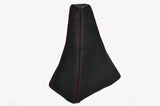 RED STITCHING FITS TOYOTA SUPRA MK3 1986-1993 GEAR GAITER REAL LEATHER
