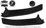 BLACK DIAMOND STITCH 2X DOOR SILL LEATHER+LUXE SUEDE COVER FOR LOTUS ELISE S2