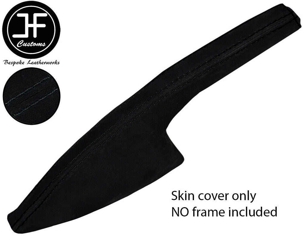 BLACK STITCH HANDBRAKE GAITER REAL SUEDE COVER FOR FITS VW POLO 6R 2009-2017