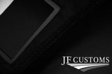 BLACK STITCH SUEDE DASH CONSOLE RADIO SURROUND COVER FOR NISSAN 350Z 33Z 03-09