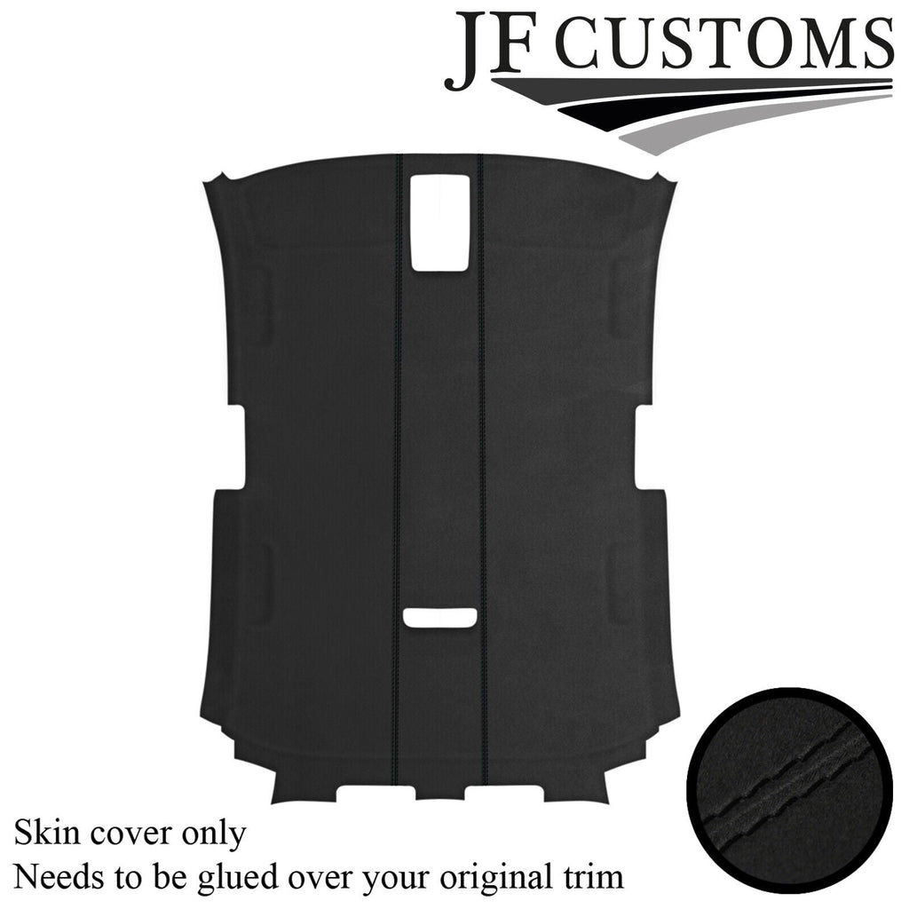 BLACK STITCH D GREY SUEDE ROOF HEADLINER COVER FOR AUDI A3 8P 04-12 3 DOOR