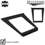 DARK RED STITCH LEATHER GEAR SURROUND COVER+FRAME FITS MITSUBISHI STARION 82-89