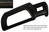 YELLOW STITCH SPEEDO BINNACLE LEATHER SKIN COVER FITS TOYOTA STARLET KP60 KP61