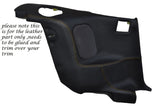YELLOW STITCH 2X REAR DOOR CARDS LEATHER COVERS FITS MITSUBISHI GTO 3000GT 92-99