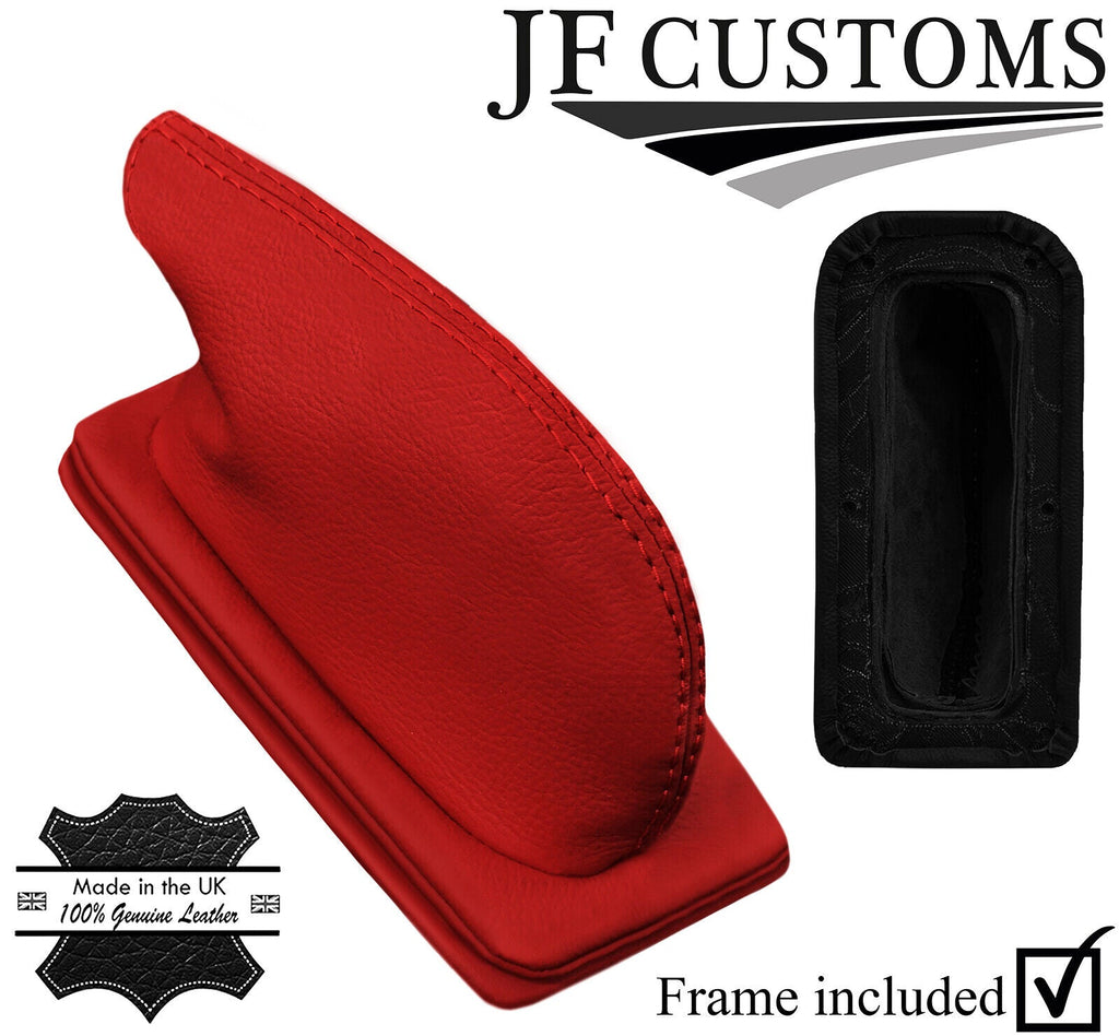 RED ITALIAN LEATHER HANDBRAKE+FRAME FITS FORD ESCORT MK1 MK2 CAPRI MK1 68-80