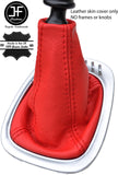RED TOP GRAIN GENUINE LEATHER GEAR GAITER FITS SEAT ALHAMBRA 1995-2000