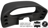 GREY STITCHING SPEEDO DASH POD REAL LEATHER COVER FITS PORSCHE 928 1978-1989