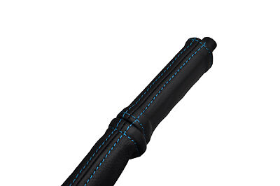 blue stitch FITS VW CORRADO 88-95 LEATHER HANDBRAKE HANDLE COVER CUSTOM NEW
