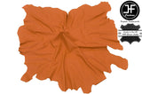 LARGE ORANGE LEATHER FULL 40 SQ FT HIDE QUALITY TOP GRAIN GENUINE LEATHER