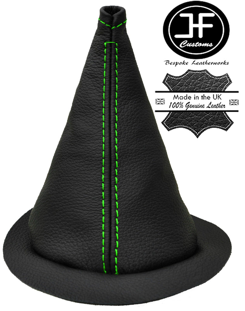GREEN STITCHING REAL LEATHER MANUAL GEAR GAITER COVER FITS MG MGB 1962-1980