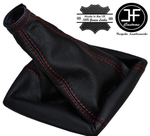 RED STITCHING MANUAL LEATHER GEAR GAITER FOR KIA CEE'D CEED 2006-2012 CUSTOM NEW