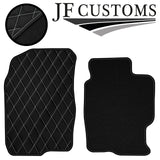 WHITE DIAMOND STITCH VINYL 4X TAILORED FLOOR CARPETS FOR MAZDA 6 MK1 02-07 JF1