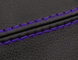 PURPLE STITCH 2X FRONT FULL DOOR CARD LTHR COVERS FITS PORSCHE 914 69-76 STYLE 2