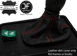 RED STITCH TOP GRAIN LEATHER GEAR GAITER FOR SCANIA 4SERIES 114 124 164 95-07