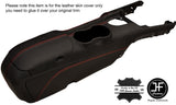 RED   STITCH CENTRE CONSOLE & ARMREST LEATHER COVERS FITS FORD MUSTANG 15-17