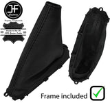 BLACK STITCH LEATHER HANDBRAKE GAITER+PLASTIC FRAME FITS MAZDA XEDOS 9 93-02