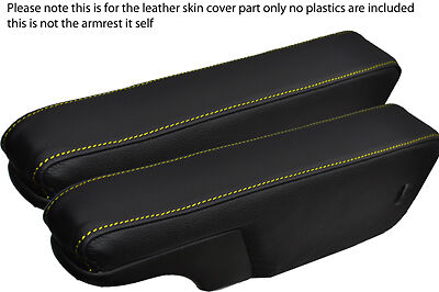 yellow stitch FITS VW T4 TRANSPORTER CARAVELLE CAMPER ARMREST COVERS ONLY