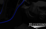 BLUE LUX STITCH LEATHER DASH DASHBOARD COVER FITS MERCEDES SLK R171 04-11