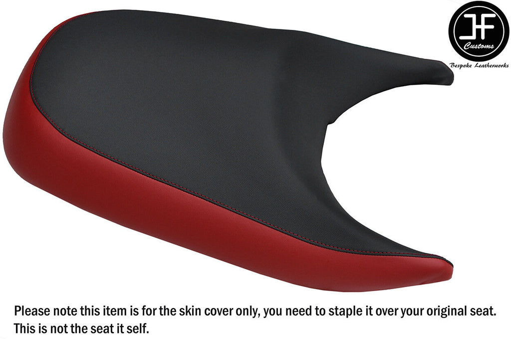 BLACK & DARK RED CUSTOM FOR SEA DOO GTX RFI 96-01 REAR VINYL SEAT COVER