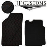 TAN DIAMOND STITCH VINYL 4X TAILORED FLOOR MAT CARPETS FOR CITROEN C2 03-09 JF1