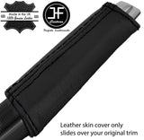 BLACK STITCH REAL LEATHER HANDBRAKE HANDLE COVER FITS FORD FOCUS 2014-2018