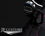 PINK DIAMOND STITCH VINYL 4X TAILORED FLOOR CARPETS FOR LEXUS IS300 01-05  JF1