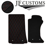 D RED DIAMOND VINYL 2X TAILORED FLOOR CARPETS FOR MAZDA MX5 MK3 06-14 JF1
