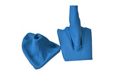 FITS BMW Z4 E85 E86 GEAR + HANDBRAKE GAITER BOOT  blue CUSTOM NEW MADE IN UK