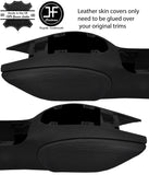BLACK STITCH 2X KNEE PAD LEATHER COVERS FITS PORSCHE 986 BOXSTER CARRERA 996