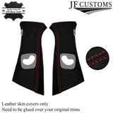 RED STITCH ITALIAN LEATHER PILLAR KIT COVERS FOR BMW 5 SERIES F10 F11 10-16