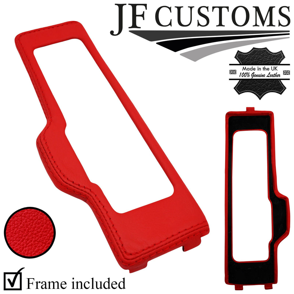 RED LEATHER  HANDBRAKE TRIM COVER + FRAME FOR LAMBORGHINI DIABLO 90-01