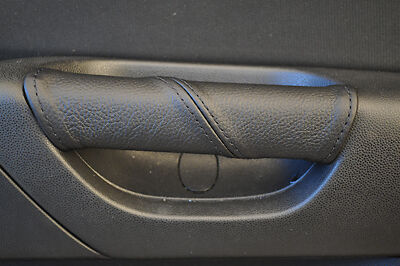 FITS MAZDA 3  LEATHER 2X DOOR HANDLE COVERS black  st CUSTOM NEW MADE IN UK