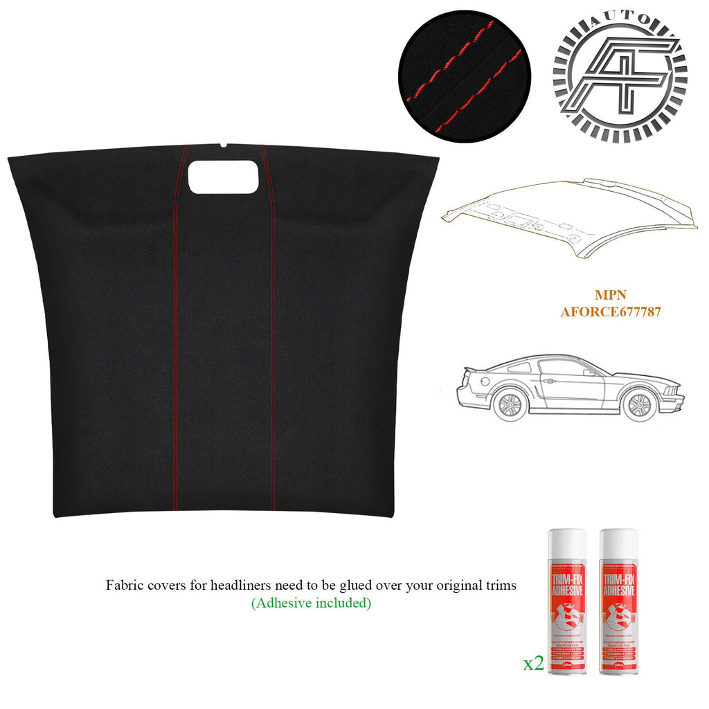 LUXE SUEDE HEADLINER COVER FITS  FORD MUSTANG 2010-2015 CUSTOM NEW MADE IN UK