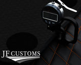 TAN DIAMOND STITCH VINYL 4X TAILORED FLOOR CARPETS FOR BMW MINI F56 13-21 JF1