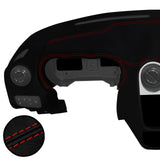 D RED STITCH ITALIAN LEATHER DASH DASHBOARD COVER FITS ALFA ROMEO MITO 08-17