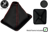 RED STITCH CARBON VINYL GEAR + METAL FRAME FOR TOYOTA JZX 100 CHASER 96-00