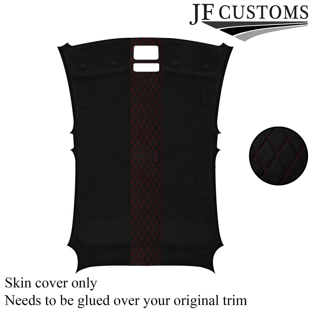 DSG2 RED DIAMOND STITCH SUEDE HEADLINER COVER FOR ALFA ROMEO GIULIETTA 10-16
