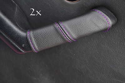 FITS MAZDA MIATA MX5 MK1 2X DOOR HANDLE COVERS purple stitch CUSTOM NEW